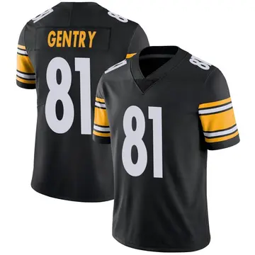 Nike Zach Gentry Men's Limited Pittsburgh Steelers Black Team Color Vapor Untouchable Jersey