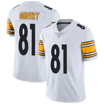 Nike Zach Gentry Men's Limited Pittsburgh Steelers White Vapor Untouchable Jersey