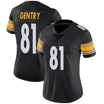 Nike Zach Gentry Women's Limited Pittsburgh Steelers Black Team Color Vapor Untouchable Jersey